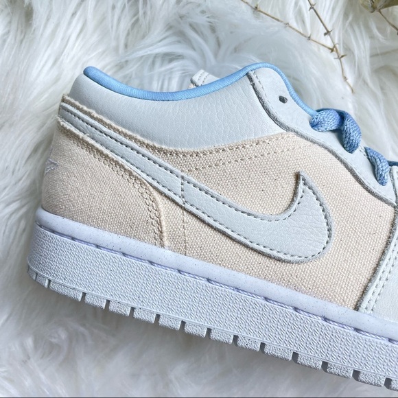 Nike Jordan 1 Low SE Iris Whisper Sail Worn Blue White Women's Shoe PRICE FIRM - Picture 10 of 16